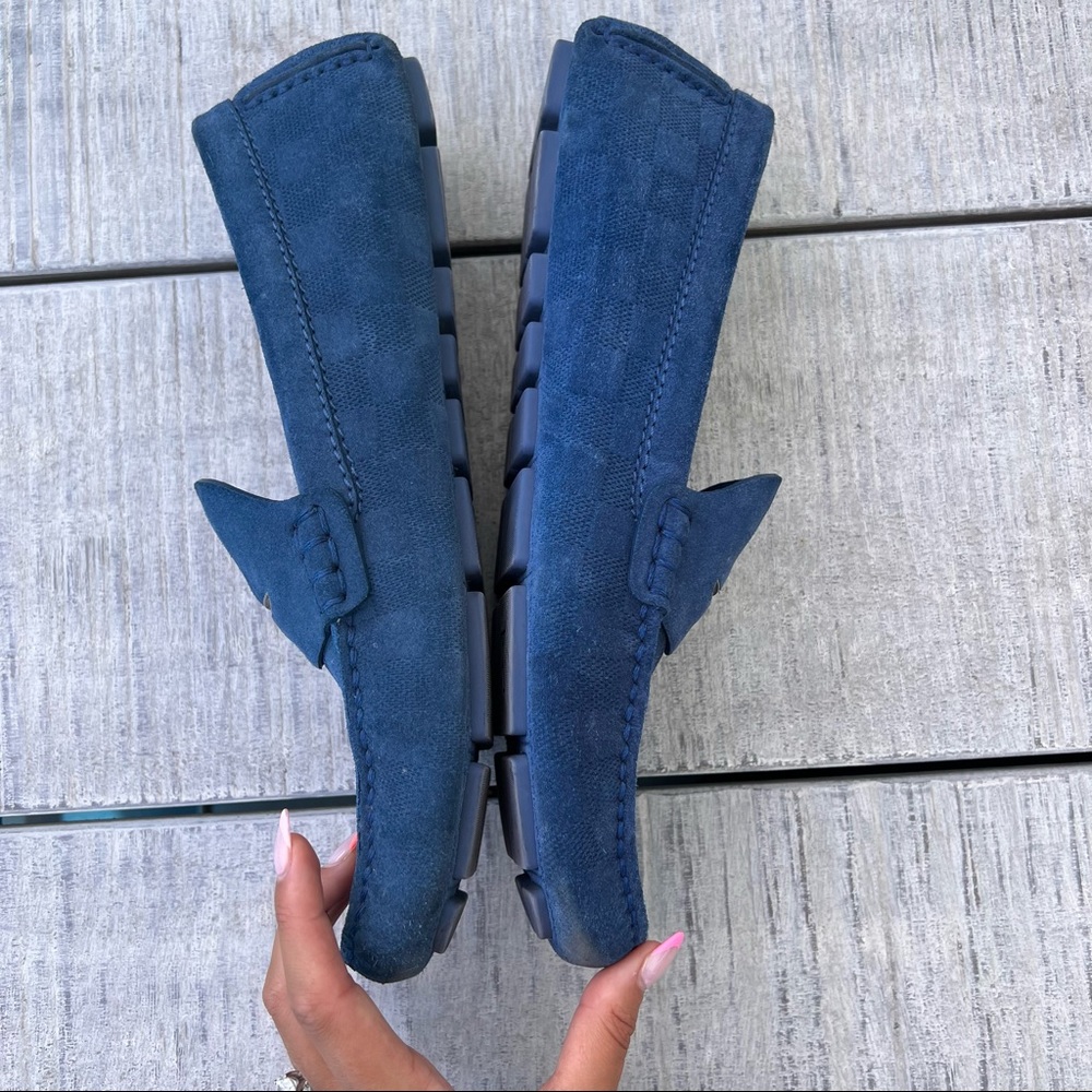 Louis Vuitton Blue Loafers - Picture 3 of 12